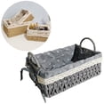 thumbnail image 4 of Abbracc Handmade Rattan Storage Basket Home Decor for Office Bedroom Living Room medium medium grey B, 4 of 9