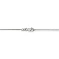 thumbnail image 4 of 14K White Gold necklace Spiga (Wheat) chain Pendant Diamond-cut 18 in 0.65 mm, 4 of 5