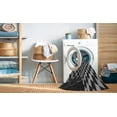 thumbnail image 2 of Ahgly Company Tapis Rectangulaire Lavable en Machine Intérieur Transitionnel Charbon Noir, 2 Pieds x 4 Pieds, 2 of 7