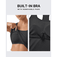 thumbnail image 5 of G4Free Ribbed Removable Built in Bra Workout Tank Tops Woman Racerback Square Neck Yoga Top Lightweight Athletic Tanks, 5 of 8