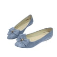 thumbnail image 7 of Women's Slippers Flat Heel Closed Toe Slip-on Loafer Slippers Winter Casual Vintage Indoor Outdoor Flat Bowknot Shoes for Women, 7 of 7
