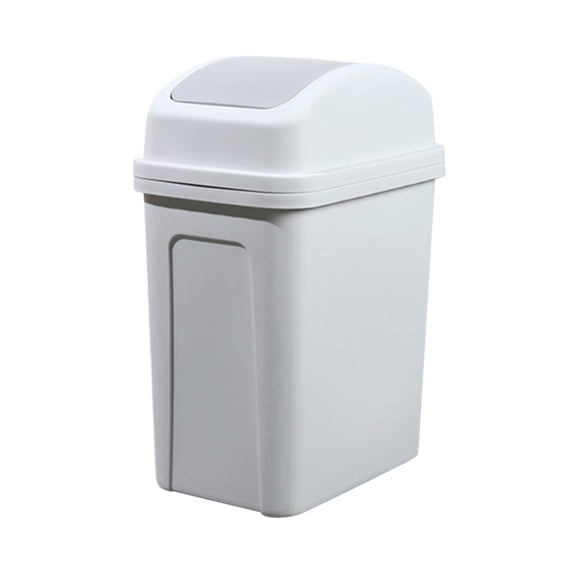 Kitchen Can with Swing Top Lid Garbage for Home Living Room Waste Management