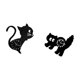 thumbnail image 5 of Reloj de pared de acrílico con diseño de gato de dibujos animados, adorno decorativo moderno, estético, sin , fácil de leer, para sala de estar,, 5 of 8