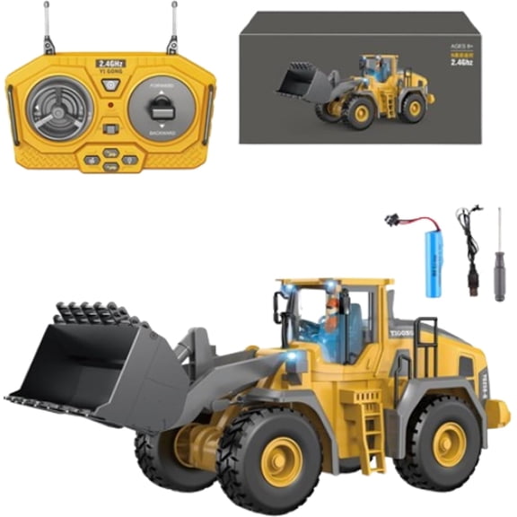 Mudsterz Excavator, Rc Construction Vehicles, Mudsterz Trucks, Remote Control Construction Vehicle Set, with Cool Lights and Sounds (A Style)
