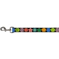 thumbnail image 3 of Buckle-Down Pet Leash, Dog Leash, Flowers Black Multi Color, 6 Feet Long 1.0 Inch Wide, 3 of 3