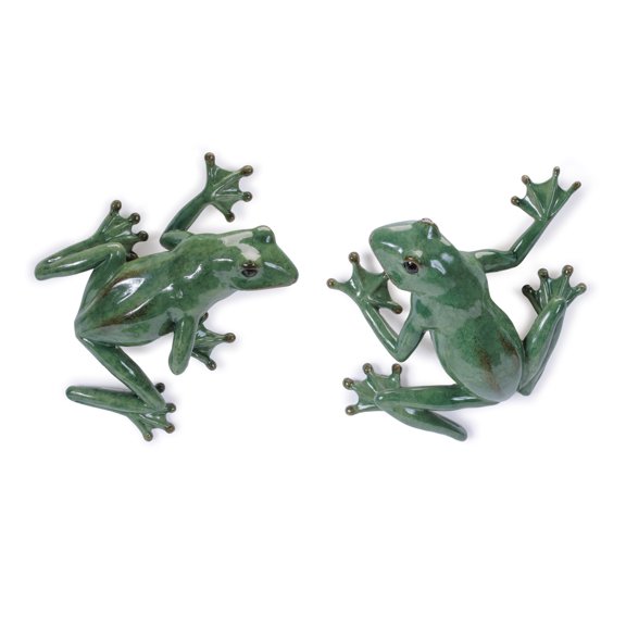 Melrose International Hanging Frog (Set of 2) 7.75"L x 3.25"H Resin