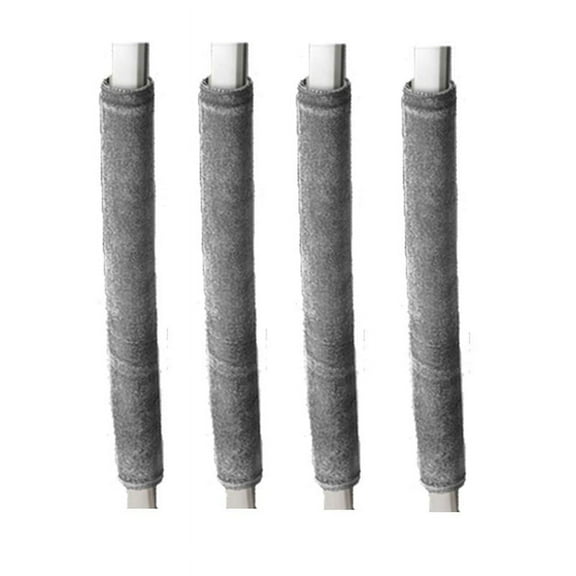 2 Pack Refrigerator Door Handle Cover Kitchen Appliance Decor Handles Anti-Skid Protector Fridge, gray Gold velvet