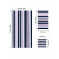 thumbnail image 4 of Navy Blue Purple Striped Towel Set of 3, Soft Microfiber Bath Towels, Hand Towel, Washcloths, Gradient Horizontal Lines Quick-Dry Absorbent Towels for Bathroom Kitchen Hotel Beach Gym Spa, 4 of 7