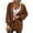 Brown, variant on Women's Sweaters Cardigan Fall Clothes Open Front Cable Knit Oversized Winter Coats 3D Crochet Outerwear Khaki L