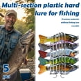 thumbnail image 2 of Swimbait Fishing Lure Wobblers 7 Segment Minnow Sinking Plastic Tackle Hard Baits, 2 of 8