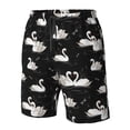 thumbnail image 4 of Pofeuu Swan And Dragonflies Prin Men's Swim Trunks Quick Dry Bathing Suit Swimming Board Shorts Mesh Lining Beach Swimwear-XX-Large, 4 of 6