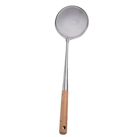 TEHAUX 1Pcs Long Handle Spoon Stainless Steel for Safe Frying and Cooking