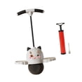 thumbnail image 2 of Pelota Pogo de tigre con asa, pelota divertida para niños que rebota para juguetes, entrenamiento, deportes Negro, 2 of 8