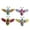 A001- Clear (Butterfly), variant on Colorful Metal Wall Art 4 Piece Pack Gecko Decor, Vibrant Bohemian Accent for Indoor Outdoor Use, Great Gift for Home Decor Lovers, Boho Wall Decor for Living Room Bedroom Patio