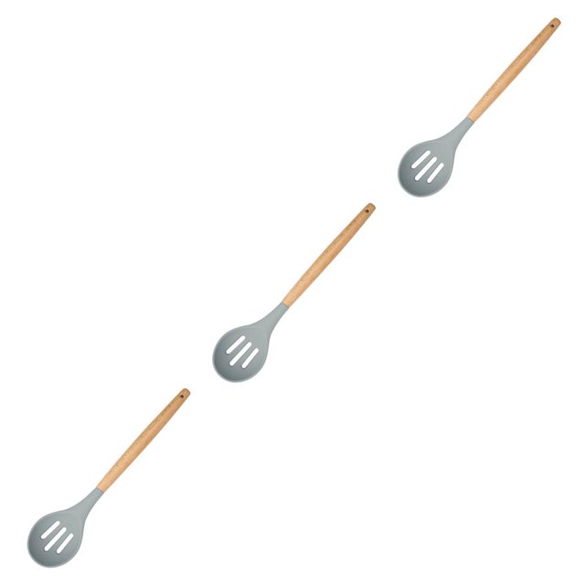 Naiovety Utensilios de cocina de silicona Mango de madera Seguro Antiadherente Reutilizable Utensilios de cocina Hogar Cocina Utensilios de Type1 NO1