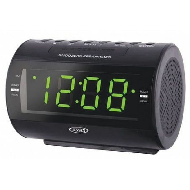 JENSEN JCR210 AM/FM DualAlarm Clock Radio