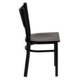 thumbnail image 5 of Flash Furniture HERCULES Series Black Coffee Back Metal Restaurant Chair - Mahogany Wood Seat, 5 of 7