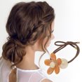 thumbnail image 2 of Unique Bargains 1 Pc Floral Beads Hair Elastic Band for Home Coffee Color, 2 of 5