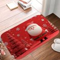 thumbnail image 5 of 1pc Santa Claus Pattern Absorbent Non-Slip Bathroom Thickened Flannel Rug Decor,Soft,Quick Drying,Suitable For Indoor/outdoor Use,Bathrooms,Bedrooms,Kitchens,Terrace,Laundry Rooms,16"x24", 5 of 9
