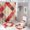 Bold Red Plaid 1, variant on Bathroom Rugs Sets 4 Piece with Shower Curtain, Brick Wall Pattern Printed on Shower Curtain and Bath Mat Set, Perfect for Bathroom Hotel Dorm Spa Home, 72 x 72 inches