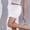 *White, variant on Binmer Women's Elastic Waist Bodycon Mini Skirt ,Casual Summer Stretchy Pencil Skirt Beige,Women's Plus L