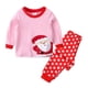 thumbnail image 2 of Conjunto de pijamas de algodón para niños y niñas, ropa de dormir de 2 a 7 años, para invierno y otoño, novedad, 2 of 3