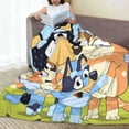 thumbnail image 3 of Lsque Bluey Pattern Fuzzy Fleece Throw Blanket Extra Large,Super Soft,Fluffy and Warm Blankets for Couch,Bed,All Season Use (50"x40"), 3 of 7