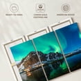 thumbnail image 6 of Elephant Stock Majestic Northern Lights Wall Art - Horizontal Multi Panel Canvas - Living Room Wall Decor - Nature Multi Panel - Teal And Green Decor - 33" x 20", 6 of 8