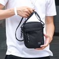 thumbnail image 4 of XIANXIAN Small Men's Waterproof Messenger Bag- Shoulder Bag for Man, Men's Portable Bag, Lightweight Multi-Pocket Casual Black Crossbody Bag for Men Ideal for Work Outdoor, 4 of 9