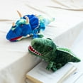 thumbnail image 3 of Dinosaur Hand Puppet Realistic Triceratops Puppet Tyrannosaurus Puppet Toy, 3 of 10
