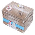 thumbnail image 1 of LOLIPPYY 1Pack Small Wooden Treasure Chest For Beach Souvenirs In Brown Color, 1 of 6