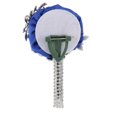 thumbnail image 3 of Broche de ramillete de de imitación de cristal artificial clásico para novio, de de graduación Azul BLESIY Ramillete Boutonniere Ramillete, 3 of 7