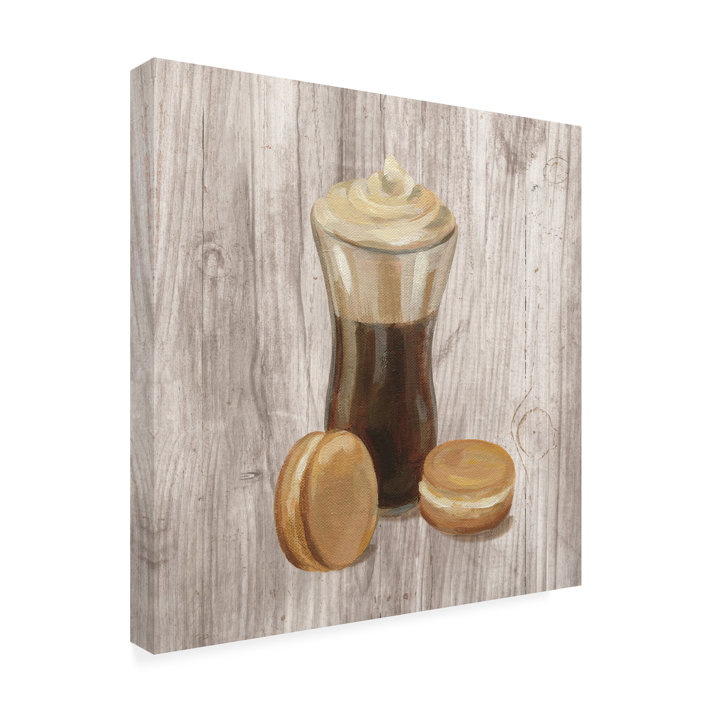 Trademark Fine Art 'Coffee Time I on Wood' Canvas Art by Silvia Vassileva
