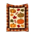 thumbnail image 3 of Halloween Sale Clearance!Fall Decorations for Home, Autumns Thanksgiving Flannel Throw Blanket 5 Cute Fall Patterns Plushs Blanket 70x100cm For Sofa Bed Camping Warm Light Weight Cover, 3 of 7