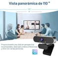thumbnail image 4 of Cámara web HD 1080P USB Con Microfono de vídeo digital en vivo, 4 of 6