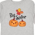 thumbnail image 4 of Inktastic Big Sister Pumpkins with Fall Leaves Girls Long Sleeve Toddler T-Shirt, 4 of 5