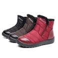 thumbnail image 2 of Botas cortas de algodón para mujeres de mediana edad y mayores, cálidas, de fondo suave, de algodón, impermeables, para nieve, tallas 35 a 43, 2 of 6
