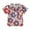 Red, variant on Cathalem Toddler Boy Shirts Boys Hawaiian Shirts Novelty Printed Funky Short Sleeve Button Down Shirt (Red,110)