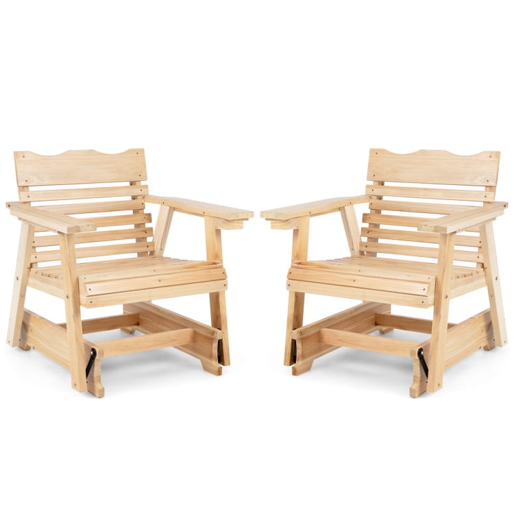 Aimee Lii Outdoor Wooden Chair, Outdoor Patio Furniture, Sturdy, Movable