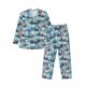 thumbnail image 1 of Fotbe Sea Marine And Lighthouse Pijama de Hombre con Estampado de Manga Larga, Conjunto de 2 Piezas, Ropa de Dormir Suave y Cómoda con Bolsillos-Large, 1 of 7