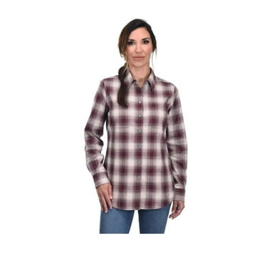 Ridgecut Women's Long Sleeve Flex Flannel Shirt (XL)