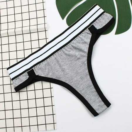 

Women Cotton Panties Breathable Soft Stretch Underwear Stripes Panties Note Please Buy One Or Two Sizes Larger