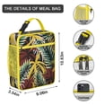 thumbnail image 2 of Aloha Tropical Plant Insulated Lunch Bag – Hawaiian Tropical Leaf Palm Leaf Hawaiian Floral Jungle Leaves Colorful Exotic Beach Vacation Palm Inspired Leafy Summer Vibrant Retro Botanical Tote, 2 of 6