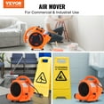 thumbnail image 2 of VEVOR Floor Blower, 1/4 HP, 1000 CFM Air Mover for Drying and Cooling, Portable Carpet Dryer Fan with 4 Blowing Angles and Time Function, for Janitorial, Home, Commercial, Industrail Use, ETL Listed, 2 of 9