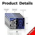 thumbnail image 2 of We Support our Police Department Yard Sign 5 Pack of 12 Inch x 16 Inch Single Sided Weatherproof Heavy-Duty Plastic with Stake | Civic Engagement, Professional Display, Bold Messaging |, 2 of 7
