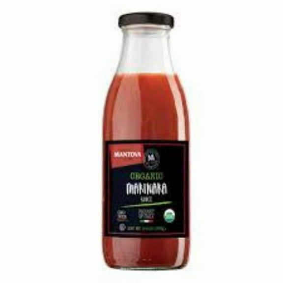 Mantova Organic Marinara Pasta Sauce, 17.6 oz (Pack of 2)