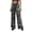 Light Gray, variant on Women's Leopard Print Wide Leg Pants – High Waisted Flowy Trousers with Elastic Waist – Comfortable Stretchy Casual Bottoms for Travel, Party & Daily Wear – Sizes S-XXXXX