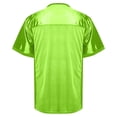 thumbnail image 4 of T Shirts for Men Men Football Mesh Practice Athletic T Shirt Solid Color V Neck Short Sleeve Hop Sports Tee Green L, 4 of 4