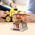thumbnail image 1 of Kits de casa de muñecas, casa de madera artesanal, casa de muñecas decorativa, rompecabezas de madera 3D para regalo de cumpleaños, Festival del Día Casa de comida, 1 of 8