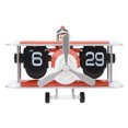 thumbnail image 2 of Retro Flip Clock, Airplane Flip Clock Digital Auto Flip Desk Clock 12 Hours, Mechanical Table Clock Large Number Battery Powered Internal Gear Operated Home Decor, Vintage Decor, 2 of 7